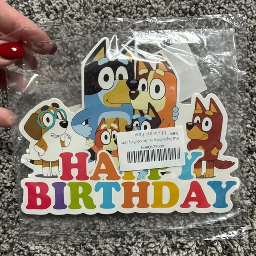 Bluey Themed Birthday Cake/Cupcake Toppers